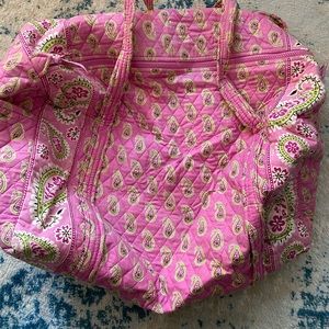 Vera Bradley pink paisley duffle